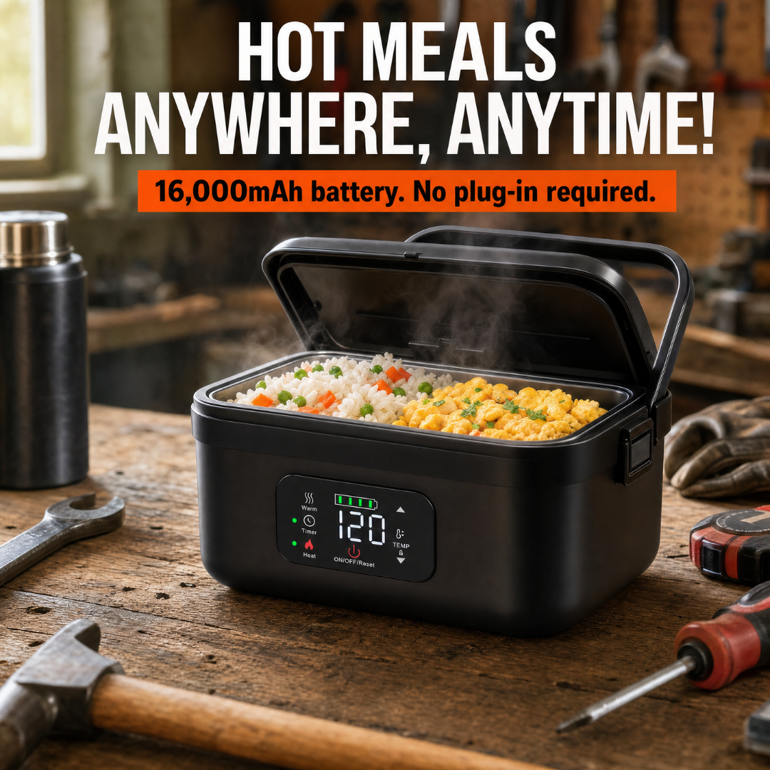 Steel Grip Heating Lunchbox