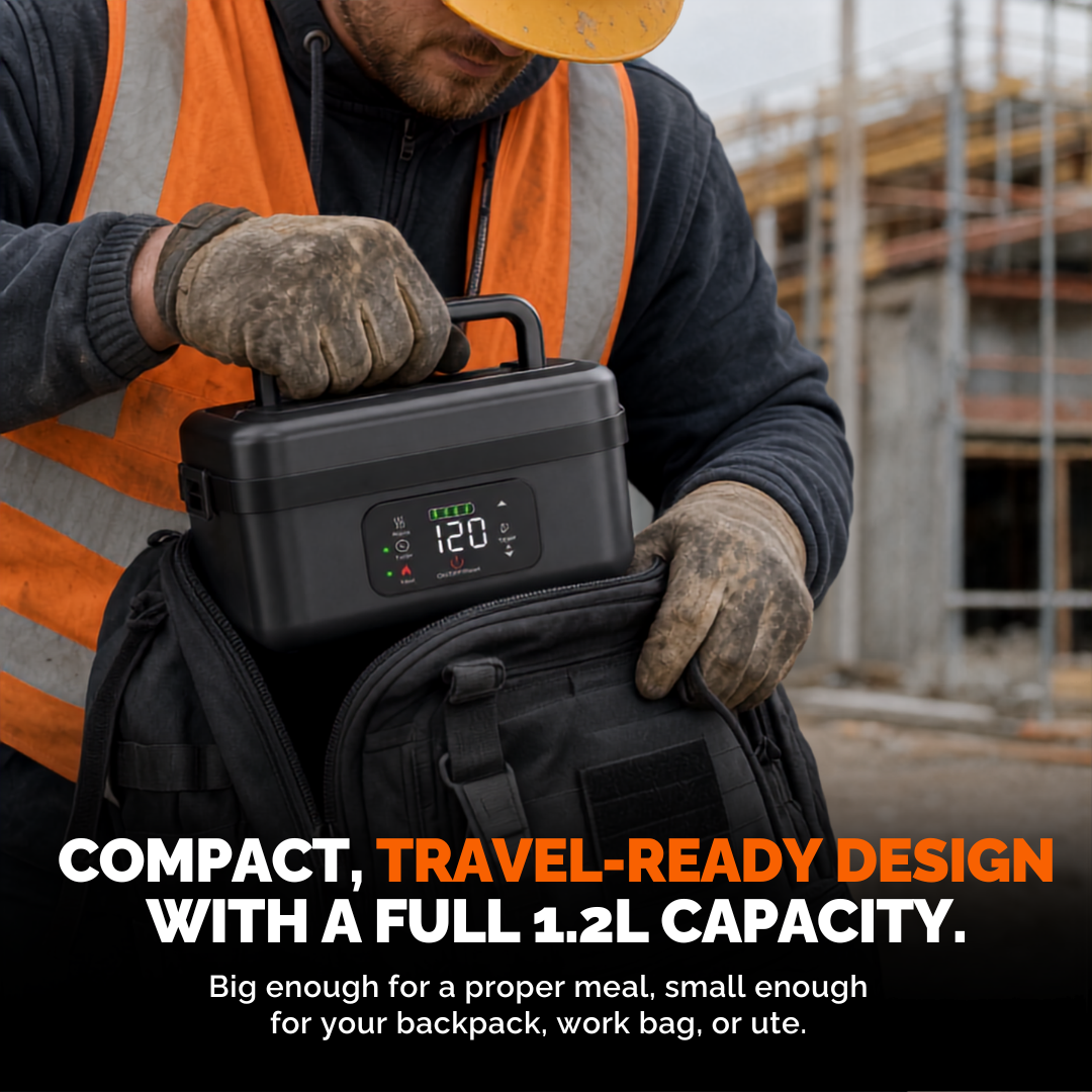Steel Grip Heating Lunchbox