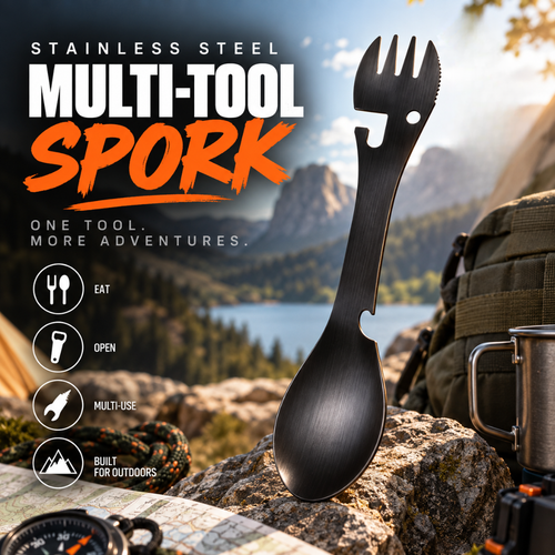 Stainless Steel Multi-Tool Spork